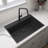 33'' L Drop-In Single Bowl Quartz Composite Kitchen Sink