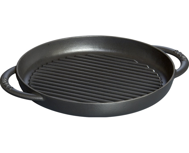 STAUB Cast Iron Pure Grill, Black, 26cm
