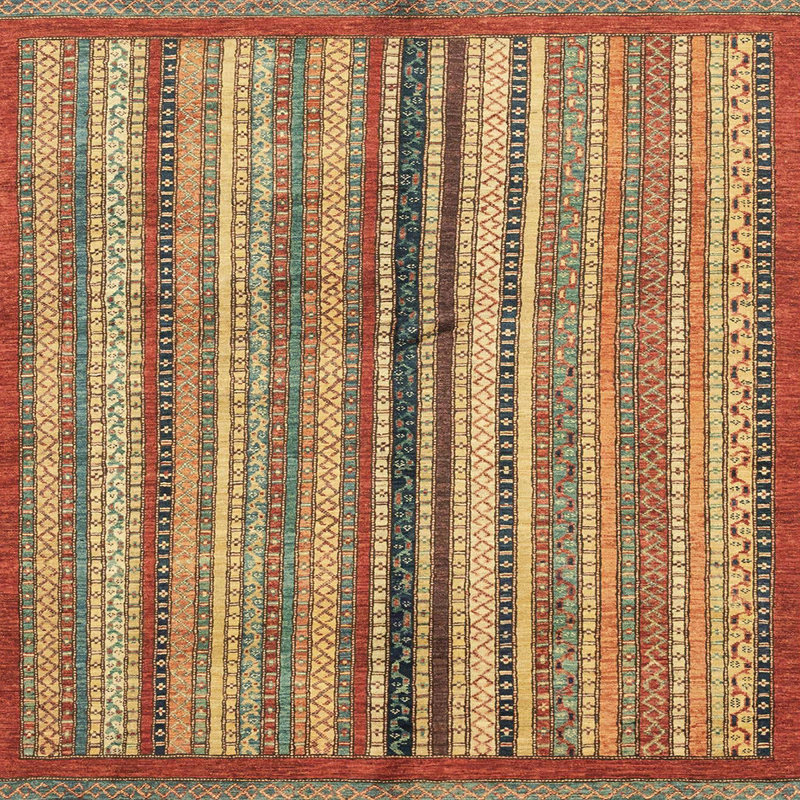 Abstract Indoor Rug, Square 4'