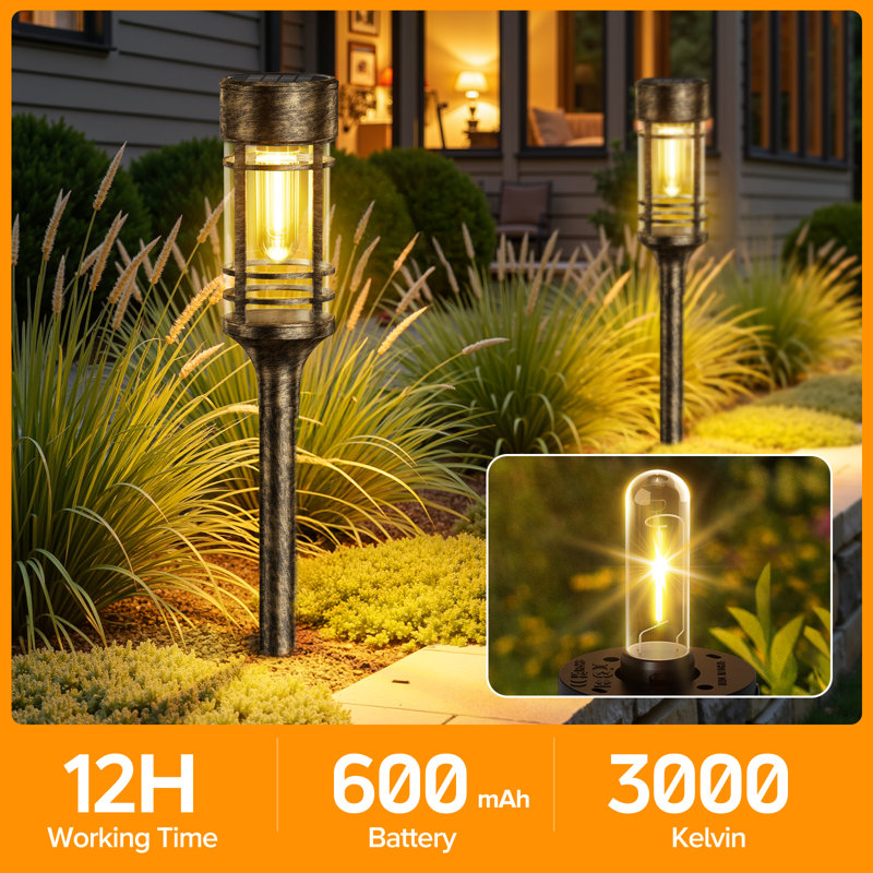 Solar Lights Outdoor Waterproof Ip65, Bright Solar Garden Lights Outdoor, Auto On/off Outdoor Solar Lights For Yard Walkway Driveway Landscape Garden Decor