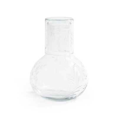 Etched Glass Carafe