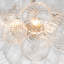 Mahood 3-Light Twisted Ribbed Glass Bubble Globe Chandelier Sputnik Ceiling Light-1330277532