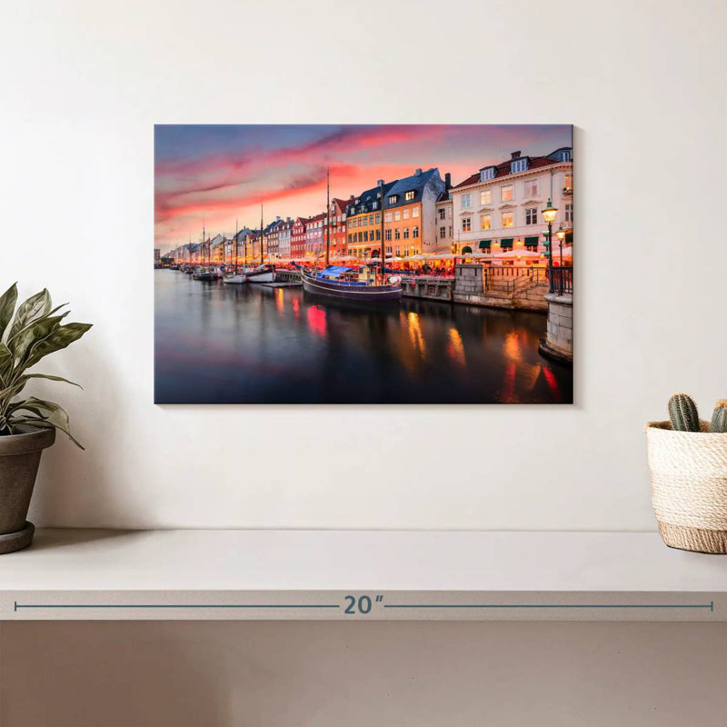 Ravi Nyhavn Copenhagen Canal, 8" H x 12" W