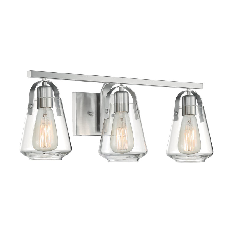 Powers 3 - Light Dimmable Vanity Light, Brushed Nickel