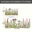 Ensemble de 2 tapis de cuisine Botanical Wildflower