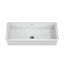 Lavabo de salle de bain encastré en résine 31,4 po x 16,7 po Badeloft UB-05-L-G blanc brillant-71991176