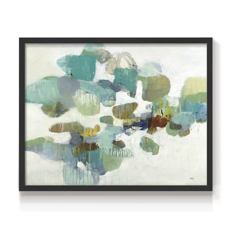 Stepping Stones - Impression encadrée - Restickable, H 8 po x l 10 po, Noir