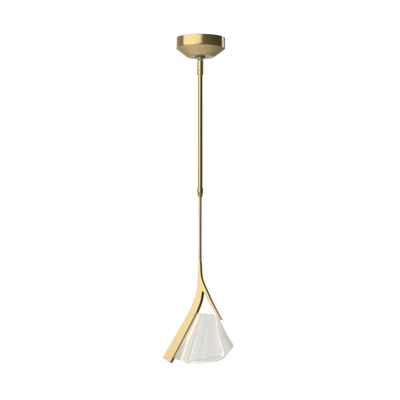 Mobius 1 - Light Single LED Pendant, Modern Brass
