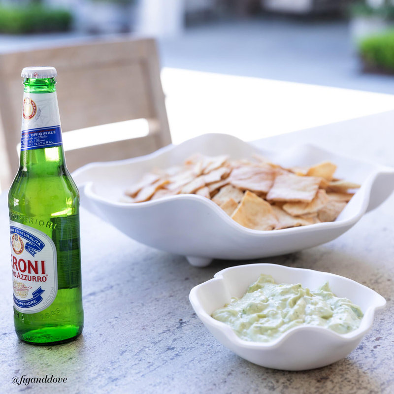 Vida Melamine Chips And Dip Platter