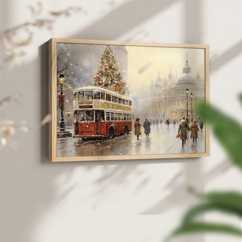 Chirstmas Art-CECXLVII - Reproduction encadrée - Restickable, H 8 po x l 10 po, Naturel