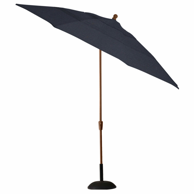 11' Cantilerver Umbrella, Linen Navy, Oak