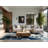 Soft Plush Eich Bold & Eclectic Modern Abstract Area Rug in Gray – SkyBlue Binding-612048268