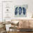 Kerner Indigo Blue Feathers II