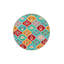 Tapis décoratif coloré à motif floral coloré lavable à la machine-1440526454