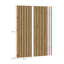 Cheridy 40 cm x 120 cm Acoustic Wall Paneling in Brown (2-pack)