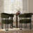 Haskett Upholstered Dining Armchair with metal legs-113257060