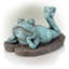 Statue de grenouille pensative sleep Seidel-1492081515