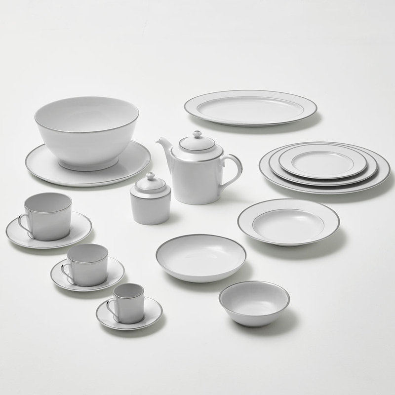 Galon Platinium Porcelain Teapot