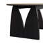 Ensemble table et chaises en bois massif Cave Rock-102234699