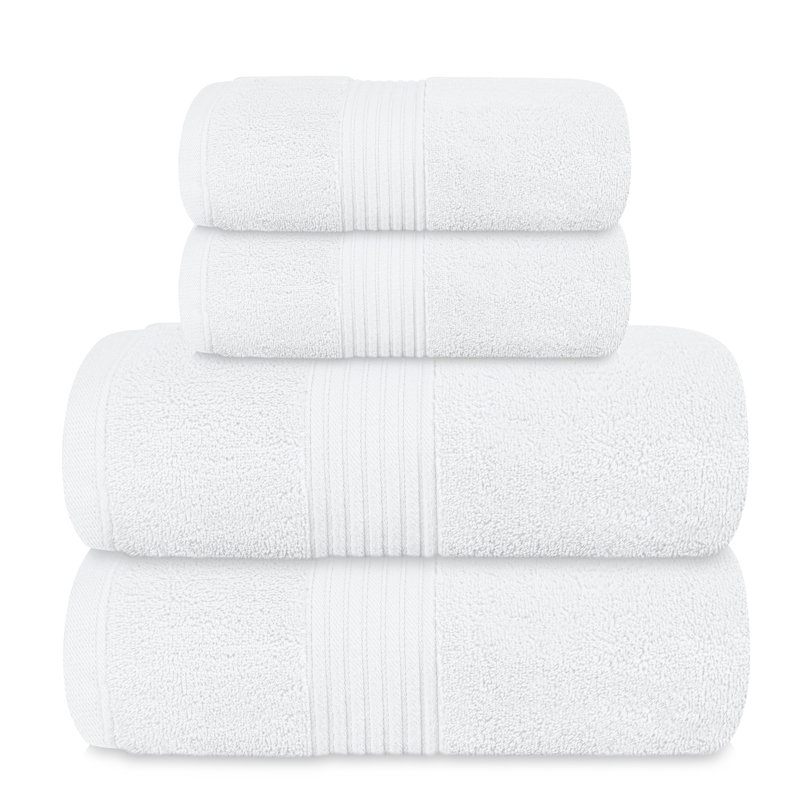 100% Cotton Midweight Mulit-Size Set, White
