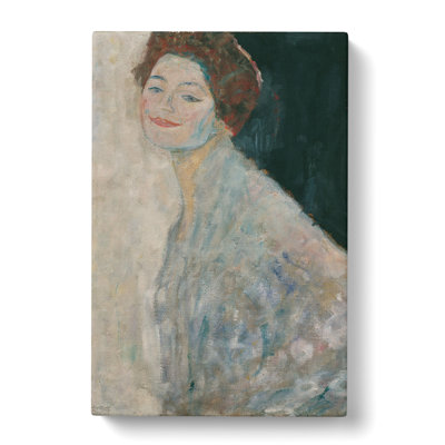 Lady In White by Gustav Klimt - Wrapped Canvas Painting