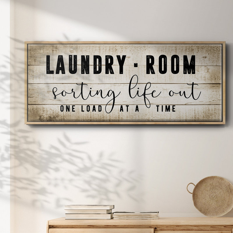 Laundry Room - Toile encadrée, H 12 po x l 30 po