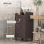Armoire d'entrée, panier à linge inclinable, panier de rangement autoportant, armoire de rangement pour salle de bain