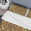 Ensemble de housse de couette en microfibre brun / jaune 3 pièces