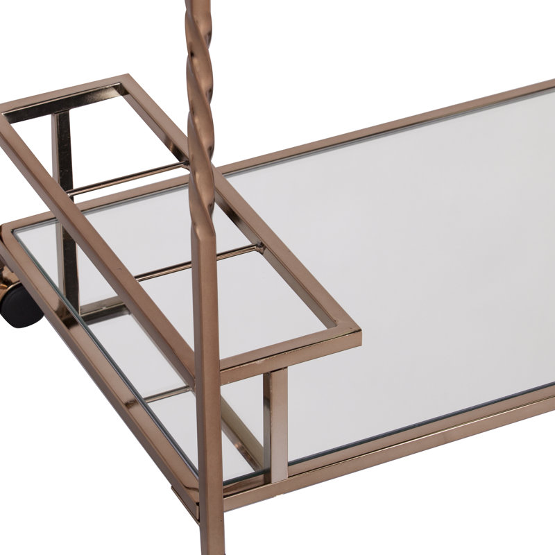 Murdock Metal Bar Cart, Champagne