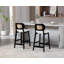 Upholstered Faux Leather Bar Stool-1646108521-1646108532