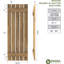 Volets de planche-n-lattes (par paire) Americraft (2 lattes)-78706372-78706397-78706441
