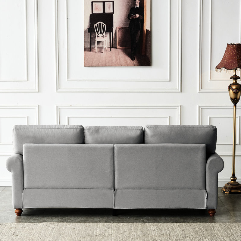 Grey Fabric With Storage And Strong Metal Frame High Foam In