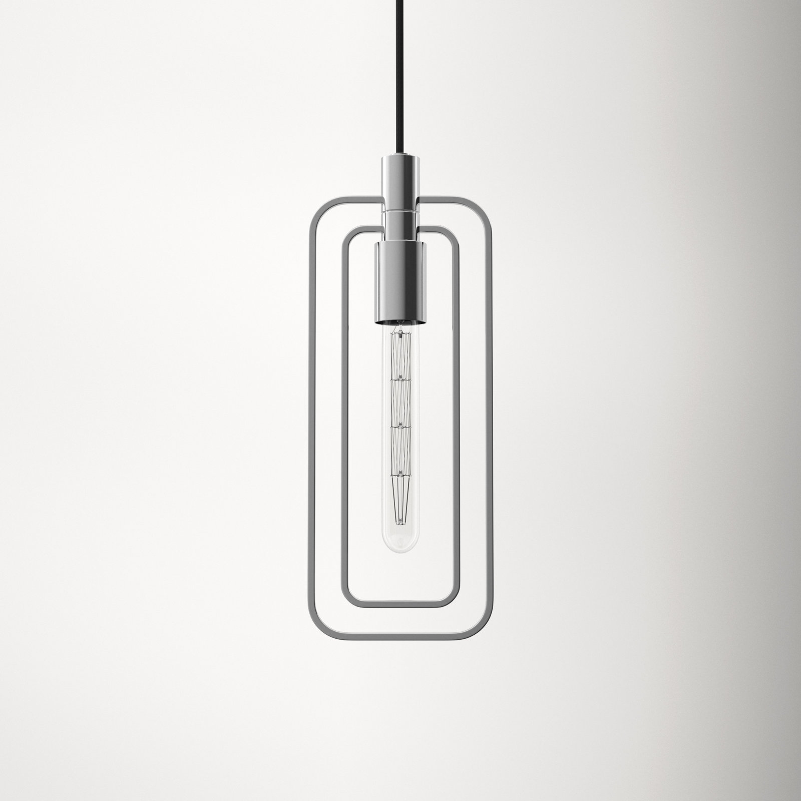 Jesper Single Light Dimmable Pendant, Polished Nickel