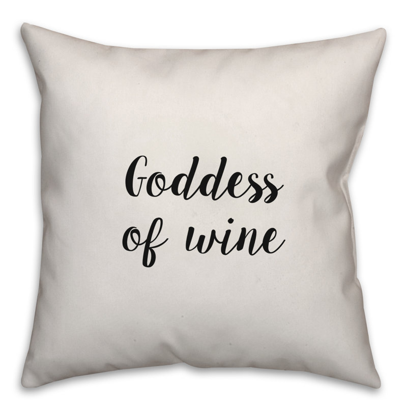 Coussin Goddess of Wine, 18 po x 18 po