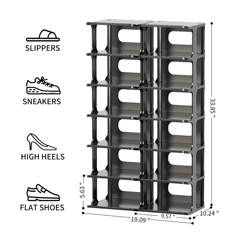 14 Pair Shoe Rack