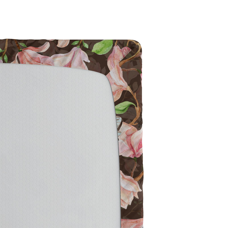 Drap-housse Ambesonne Spring Magnolia, Drap-housse de taille simple