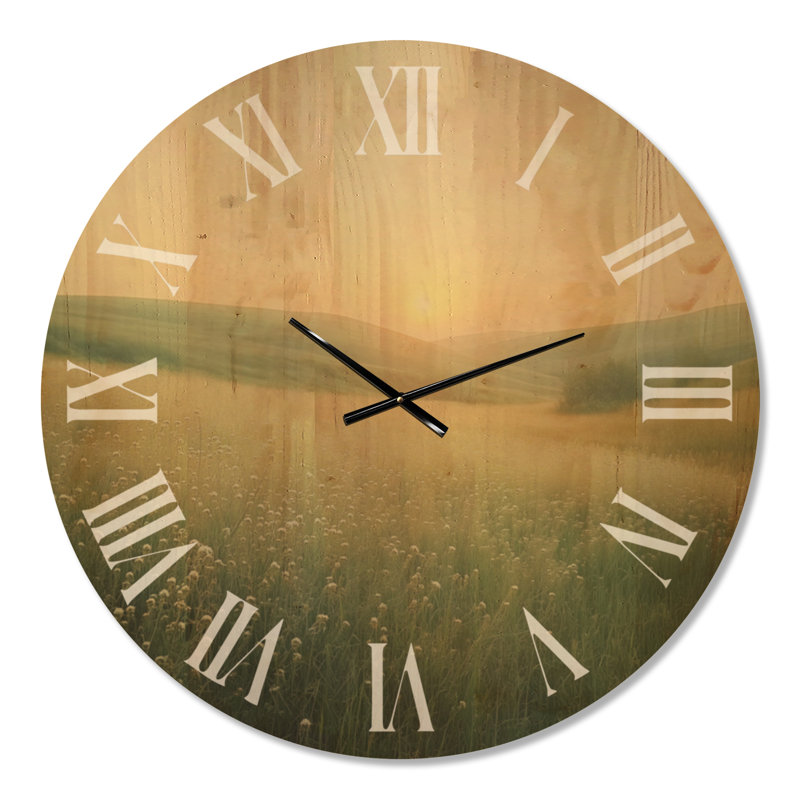 Grande horloge murale minimaliste en bois minimaliste, Oversized