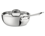 All-Clad D3™ Compact Stainless Steel Saucier with Lid