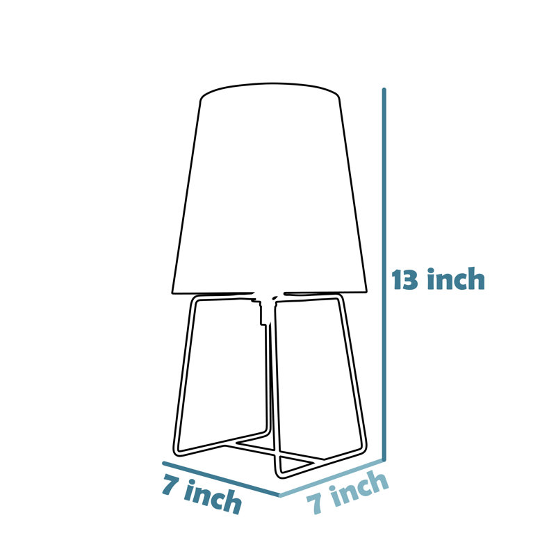 Lampe de table 13 po Reign, Bleu