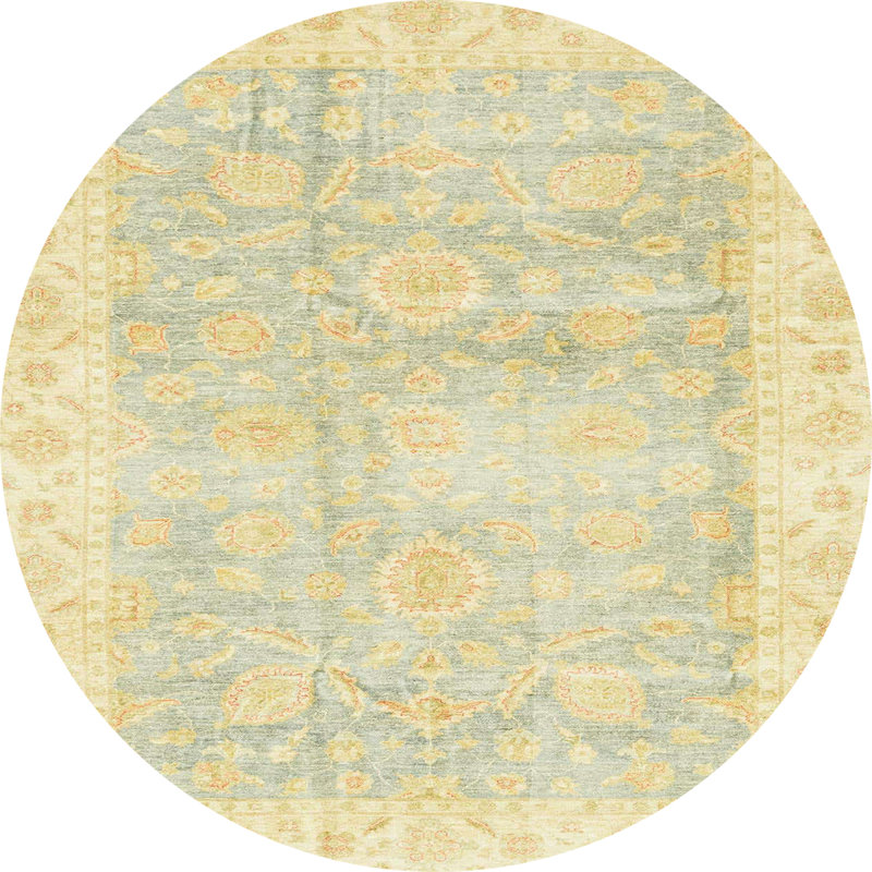Abstract Indoor Rug, Round 4'