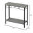 2 Tier Entryway Table, 31.5" Console Tables With Storage, Retro Sofa Table With Metal, Industrial Behind Couch Table-1008443440
