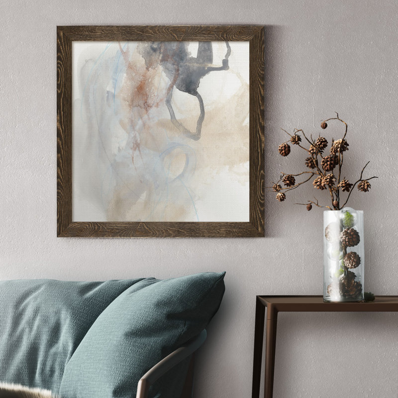 « Supposition III », reproduction d’art sur toile encadrée, H 35,5 po x l 35,5 po x P 1,5 po, Cadre gris