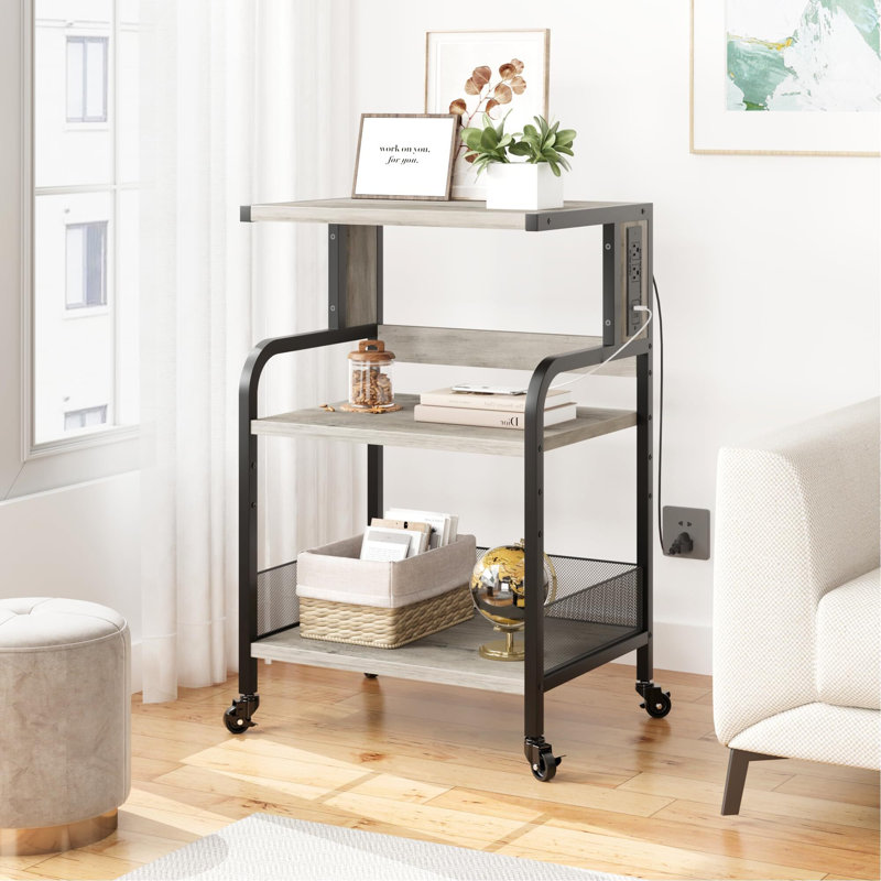 31.4'' H x 20.4'' W Printer Stand, Gray