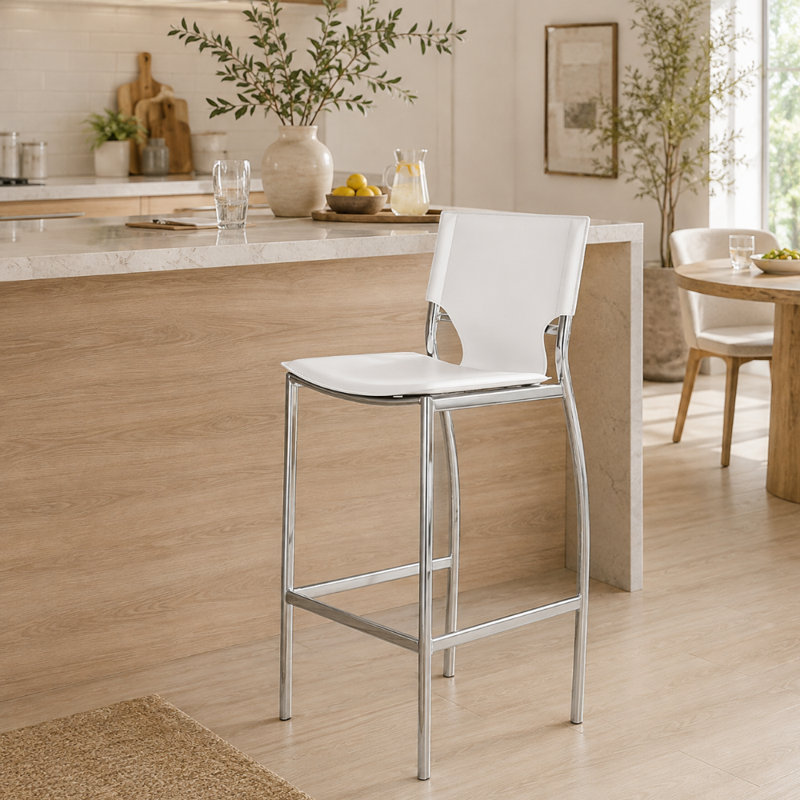 26'' Counter Stool, White