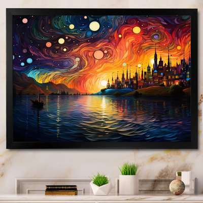 Nuit étoilée sur le rhône en France II - Vangogh, art mural