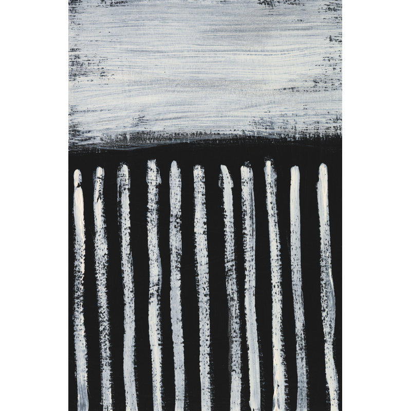 Ivoire et noir III, H 36 po x l 24 po x P 1,25 po