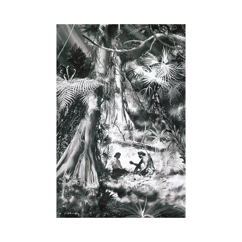Tarzan Of The Apes, Chapter XX by Danny Gordon - No Frame Print on Canvas