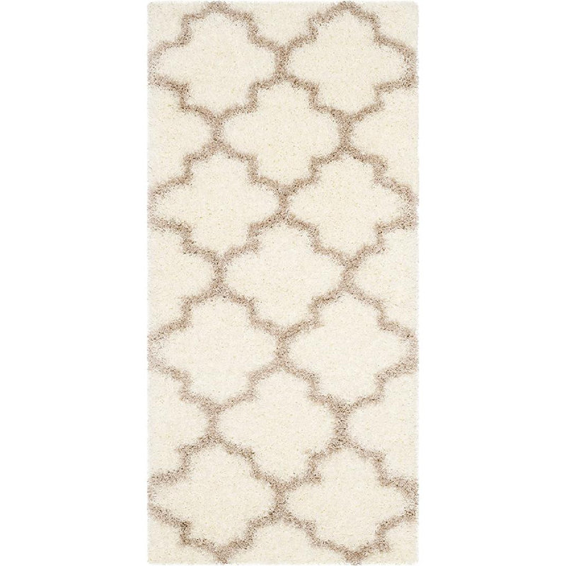 Bertl Sgm-Montreal Shag Performance Geometric Rug, Runner 2'3" x 9'