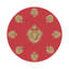 Ex vote Vegan Leather Round Pebble Placemat-1320812430