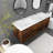 Free Standing Single Bathroom Vanity with Resin Top-245553182